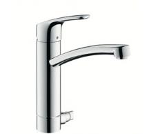 Hansgrohe Focus Einhebel - Mezclador monomando para fregadero con válvula de cierre
