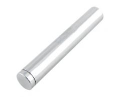 1,23 cm diámetro 7,87 cm, estante Hardware longitud Metal tono plateado para cristal