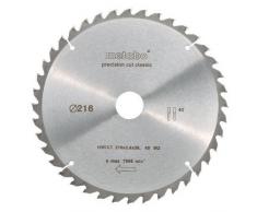 Metabo 628060000 hoja de sierra circular - hojas de sierra circular (Aglomerado, Madera noble, MDF, Madera contrachapada, Madera, KS 216 M Lasercut / KGS 216 M / KGSV 216 M / KGSV 72 Xact / KGSV 72 Xact SYM)