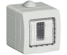 bticino 25501 De plástico IP55 caja eléctrica - Caja para cuadro eléctrico (76 mm, 65 mm, 76 mm)