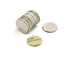 first4magnets f2015na -10 20 mm diámetro x 1,5 mm N42 neodimio imán con vinilo 2 kg para (10 unidades)