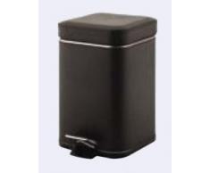 Gedy 22091900000 - Papelera Cuadrada Argenta 3L.Wengue