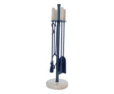 Imex El Zorro 12014-F - Pack de 4 piezas para chimenea redonda (forja)
