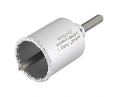 Wolfcraft 3895000 - Sierra de corona con metal duro con vástago y broca, profundidad de corte 55 mm Ø 53 mm