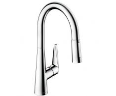 Hansgrohe 72813000 Talis S 200 grifo de cocina con ducha extraíble, cromo