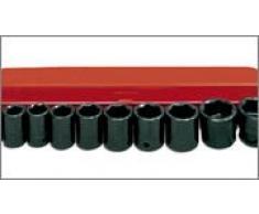 Ega Master - Juego De 10 Vasos De Impacto 1/2 10 - 24 Mm Serie Larga