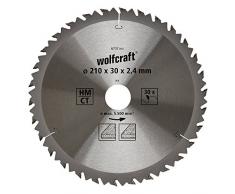 Wolfcraft 6737000 - Disco de sierra circular HM, 30 dient., serie marrón Ø 210 x 30 x 2,4 mm