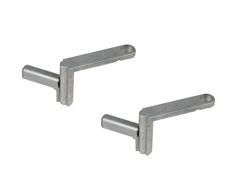 Wolfcraft 6176000 - 2 pinzas de cierre rápido para bancos con agujeros de cierre