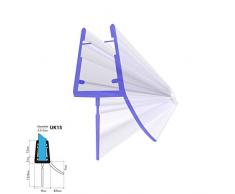 50cm UK13 -- Junta de recambio para ducha deflector de 3,5mm/ 4mm/ 5mm vidrio grueso agua sello ducha de protección de sobretensión recta