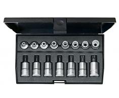 Gedore ITX 30 TX-015 - Juego de vasos destornilladores 3/8 15 pzas TORX