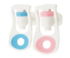 Mango de empuje de rosca de plástico grifo 2 piezas para dispensador de agua