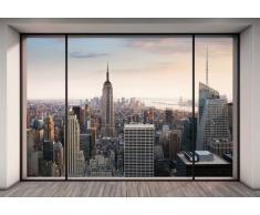 Superflowdesign 8-916 - Adhesivo para pared con diseño de imagen de vistas de Nueva York desde un edificio (368 x 254 cm)