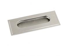 Sourcingmap a14041400ux0392 - Tirador Flush 11 X 4.2Cm Rectangle Puerta Del Cajón - Tono Plata