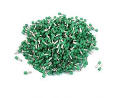 1000 piezas verde funda PVC 7 mm diámetro aislante hembra para cables de pala para 8 AWG