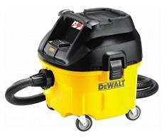 DeWalt DWV901L-QS - Aspirador 30 litros Clase L - 1.400W Caudal Aire 4.080 l/min - Pot. Máx. Acoplada 2.200W + Filtro automático