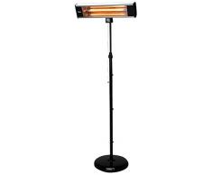Bimar SE1800.EU Negro 1800W Cuarzo - Calefactor (Cuarzo, IP24, Pared, Piso, Negro, 1800 W, 7 m²)