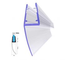 70cm UK04 -- Junta de recambio para ducha deflector de 3,5mm/ 4mm/ 5mm vidrio grueso agua sello ducha de protección de sobretensión recta