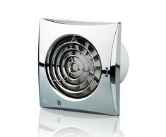 Blauberg UK 100/ Silencioso VT negro 100/ mm ventilador Extractor de aire con tirador y temporizador/ / negro