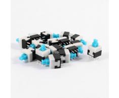 17 piezas DC 30 V 0,5 A 6 66 pines para óxido azul pulsador interruptor linterna 8 x 8 mm