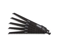 Draper 43430 - Hojas de sierra sable para cortar madera y plástico, 150 mm, 6 TPI (5 unidades)