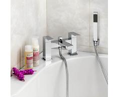 ENKI cuadrado funda mezclador de baño grifo de ducha cromado moderno grifos Milán