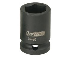KS Tools 515.1030 - Vaso de impacto hexagonal, corto (tamaño: 30 mm, 1/2)