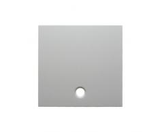 Hager s1 - Placa central interruptor con tirador brillo blanco polar