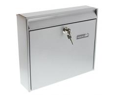 Burg wächter potsdam877 - Buzon 322x362x100 acero galvanizado plata