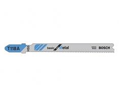 Bosch 2 608 631 013 - Hoja de sierra de calar T 118 A - Basic for Metal (pack de 5)
