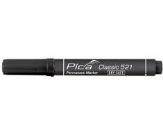 Pica Classic 521 - Marcador permanente (punta tipo cincel) color negro