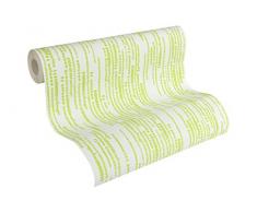 Esprit Home papel pintado de tejido-no-tejido Artisan Fall verde blanco 10,05 m x 0,53 m 302862