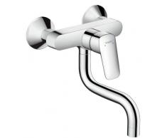 Hansgrohe logis - Mezclador monomando cocina logis cano giratorio pared cromo