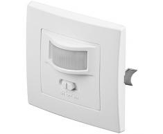 Wentronic 96005 detector de movimiento - Sensor de movimiento (Alámbrico, 9m, 220-240V, 1W, 0,1W, Color blanco)