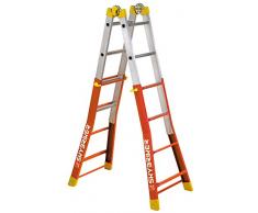 Wolfpack 23020450 - Escalera telescópica (mixta) tamaño 4+4 peldaños