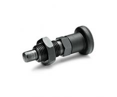 ganter Norma Elementos, Rast pernos – GN 817, con ranura para caravana, acero bruñido, Rast lápiz endurecida, 1 pieza, negro, GN 817-6-9-CK