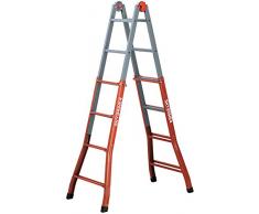 Gierre Peppina - Escalera telescópica (acero, número de peldaños por sección 4 + 4)