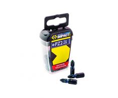 C.K Blue Steel llave de impacto de-Bit 25 mm - PZ2, caja con 15 pcs, T4560 PZ2D15