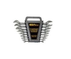 Ega Master - Juego 6 Llaves Acodadas 3/8-7/16 - 13/16-7/8 Cromado Pulido Espejo