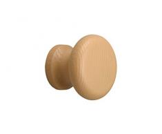 Meister Pomo para muebles 33 mm de diámetro, estructura de madera, 100931