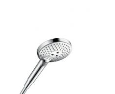 Hansgrohe 26531000 Raindance Select S 120 ducha de mano, 3 tipos de chorro, ahorro de agua, cromo