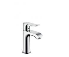 Hansgrohe Metris Grifo Monomando de Lavabo con Vaciador Automático, Cromo, 100 mm