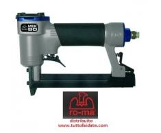 fissatrice neumática Mek cuerpo de aleación ligera. Apto para uso profesional, presión de ejercicio 5 – 6 atm. Para trabajos de posiciones, ricopertura sillones y sofás, tapicería Mural.
