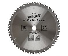 Wolfcraft 6735000 - Disco de sierra circular HM, 30 dient., serie marrón Ø 190 x 16 x 2,4 mm