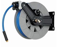Sam Outillage ENR AC 13-15-Enrollador de aire abierto, estructura de acero, 13 mm, manguera 15 m