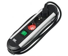 Bachmann 330.070 Primo - Regleta para escritorio con interruptor (3 enchufes Schuko)