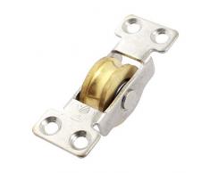 Acero inoxidable Armario para puerta corredera polea rodillo Hardware