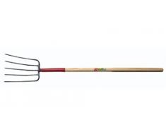 Wurko YNF017L4D - Horca acero (5 dientes, mango liso)