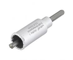 Wolfcraft 3893000 - Sierra de corona con metal duro con vástago y broca, profundidad de corte 55 mm Ø 33 mm