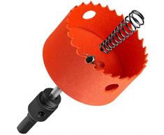 KSP-Tec - Sierra perforadora – Broca para latas de pared hueca – con eyector – Corona de perforación – Sierra circular – Taladro – Foco empotrado (60 mm)