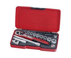Tengtools T3834 - Juego de vasos 3/8 de 34 piezas